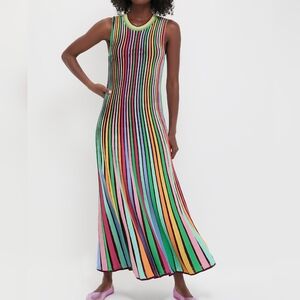 NWT Tuckernuck Rainbow Stripe Knit Amie Dress Size S